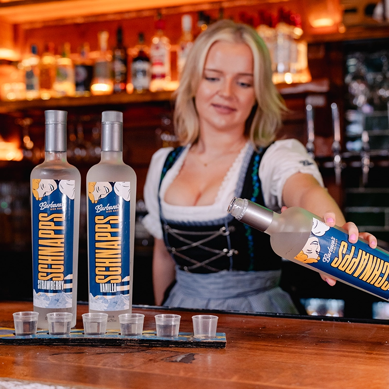 schnapps at barbara's bier haus bristol