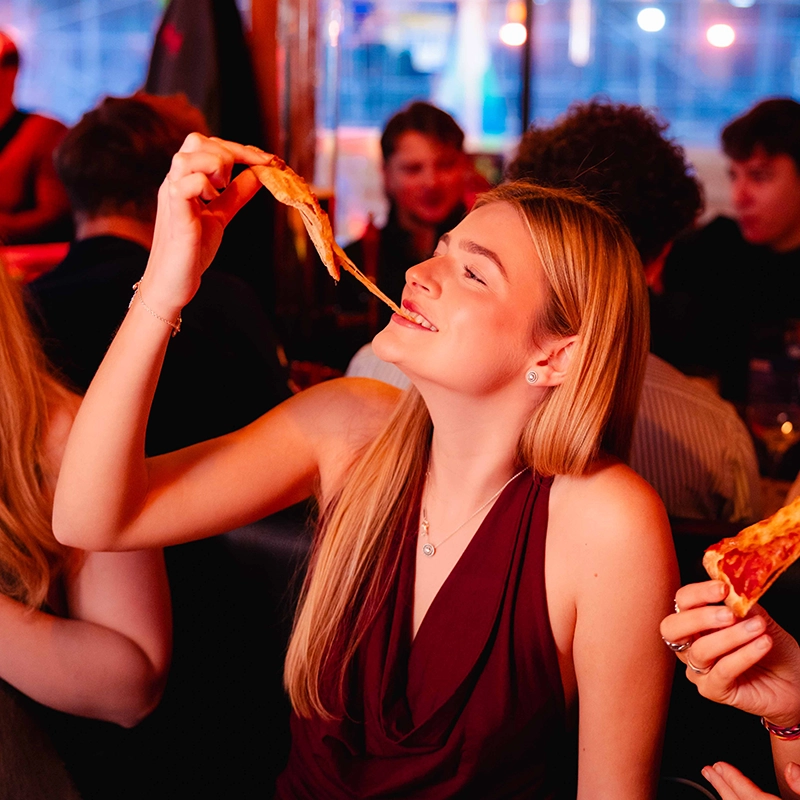 Enjoying Pizzas