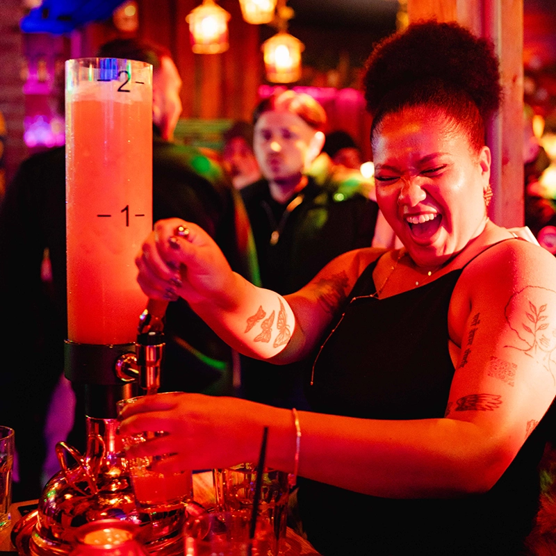 friday beer towers at barbaras bristol