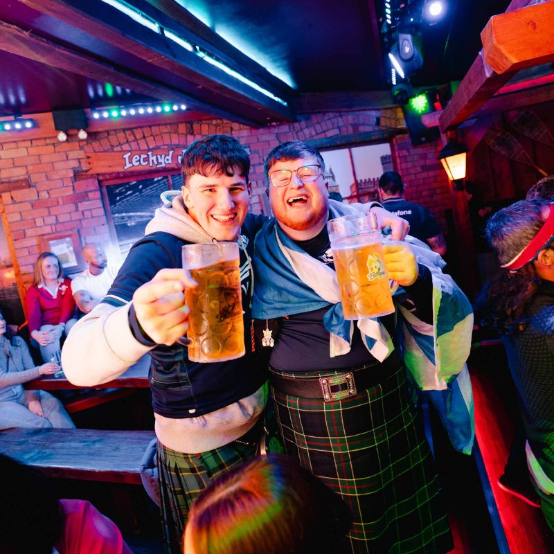 Sharing Steins and Celebrations