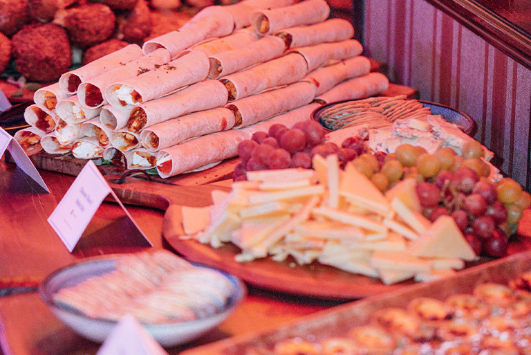Christmas buffet options at Barbara’s Bier Haus Cardiff. Image of Christmas buffet at Barbara’s Bier Haus Cardiff.