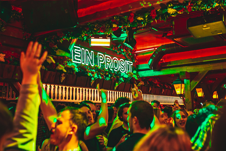 Christmas Table Packages at Barbara’s Bier Haus Cardiff. Image of Christmas celebrations at Barbara’s Bier Haus Cardiff.