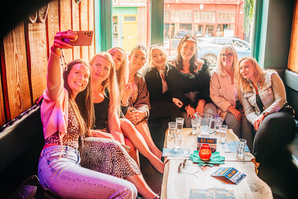 Hen do party cocktail and karaoke bar